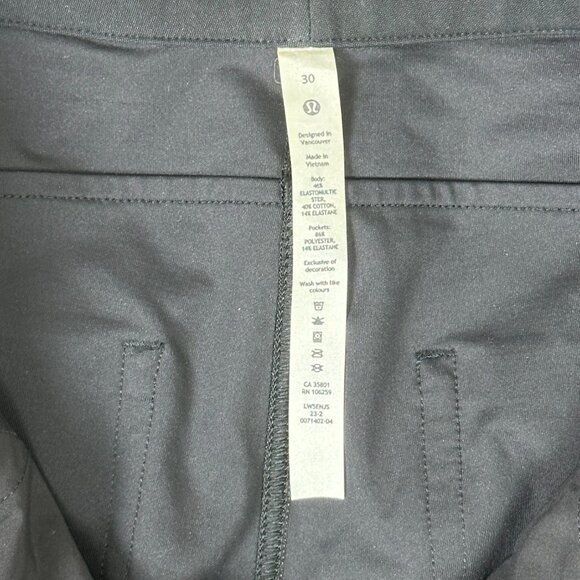 Lululemon City Sleek 5 Pocket High Rise Wide Leg Pants Black - Picture 6 of 12